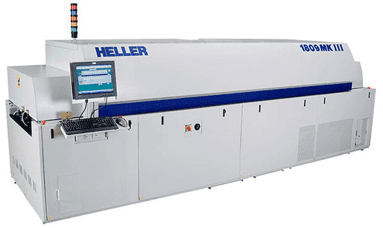 Heller hot air reflow welding